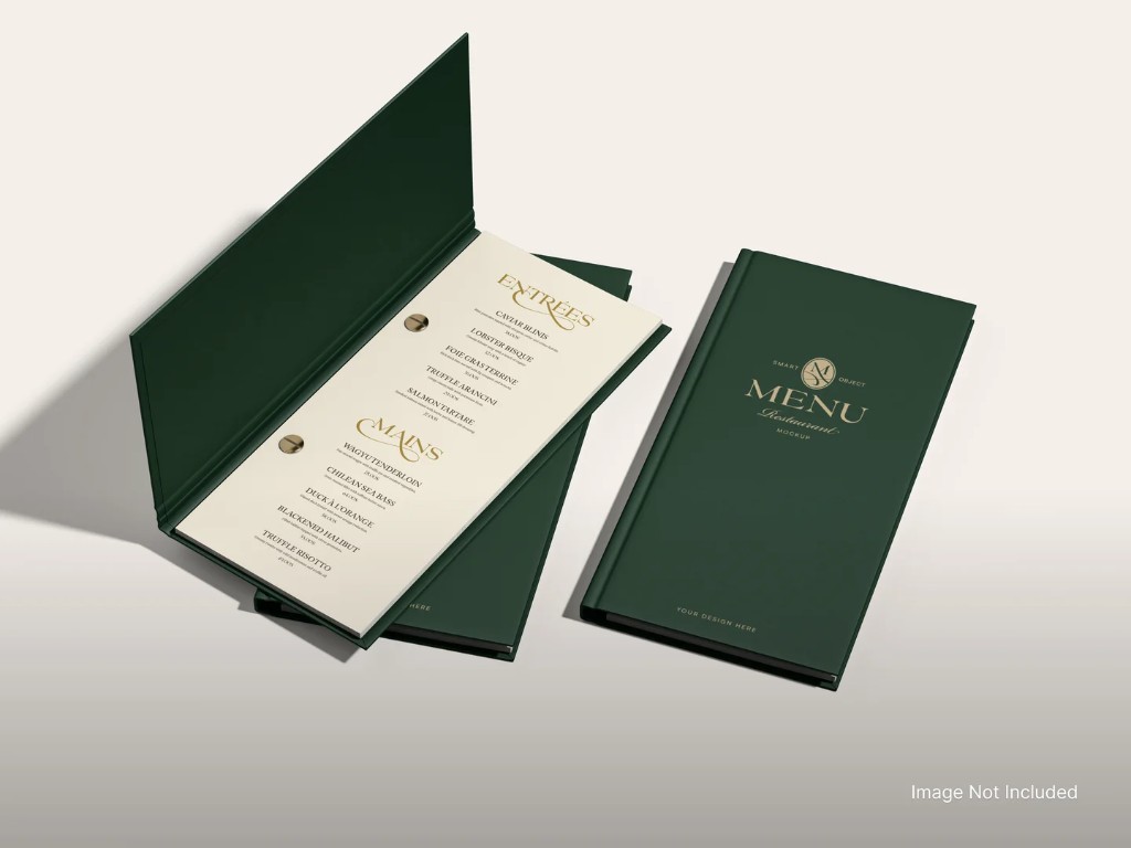 Professionele printmockup met strak ontwerp
